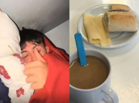 Un juvenil de San Lorenzo mostró el desayuno de la pensión y se hizo viral